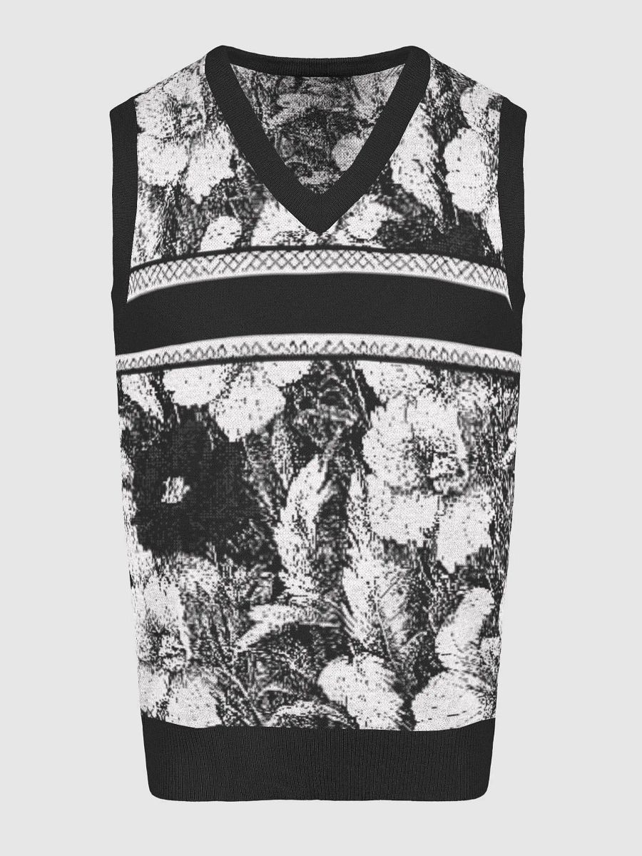 Floral Bliss Knitted V-Neck Vest product image (12)
