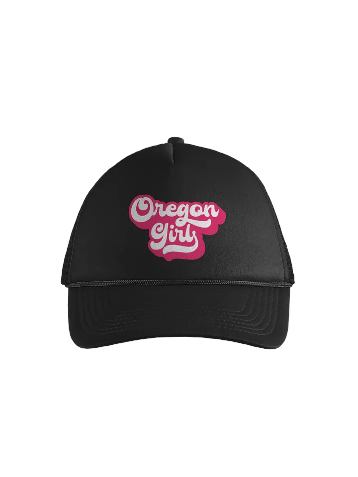 Oregon Girl with Swashes Foam Trucker Hat product image (1)