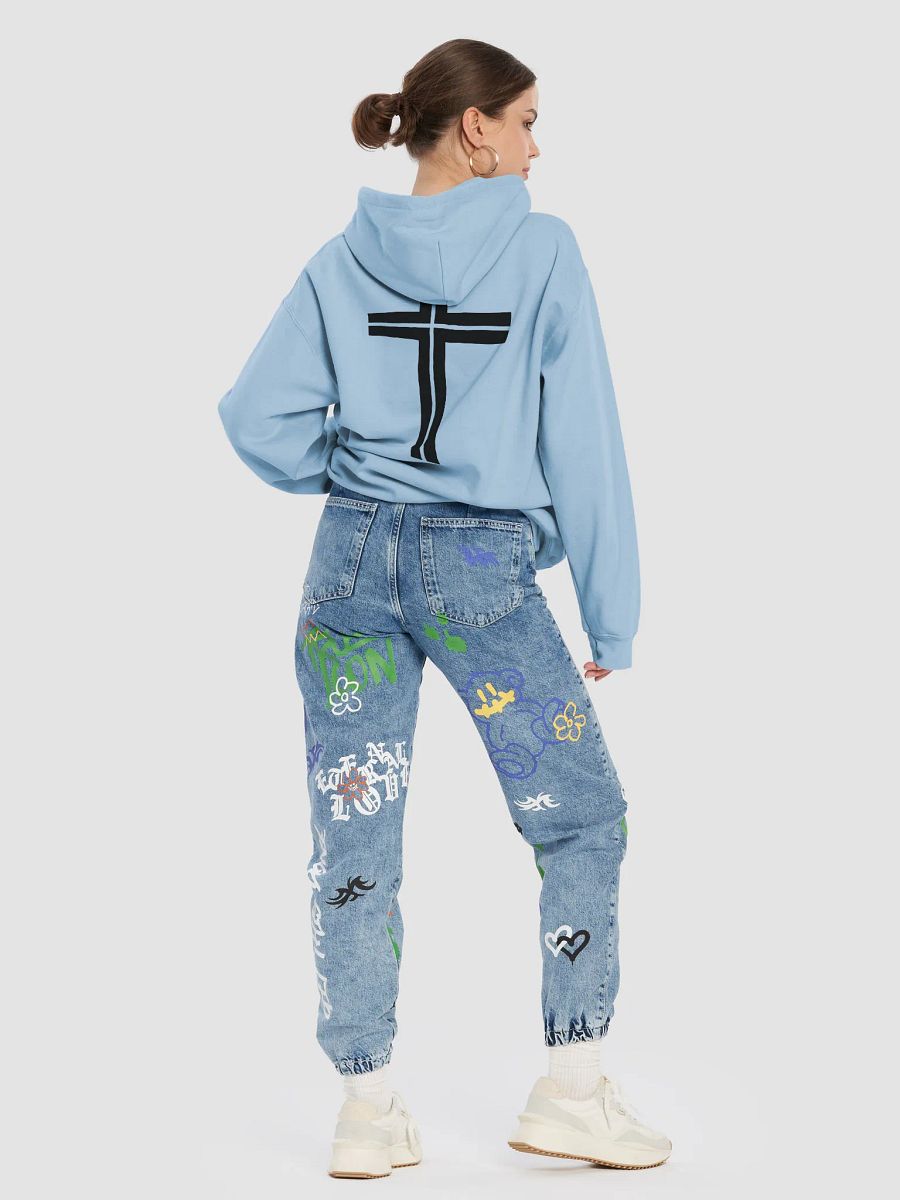 JESUS Bow Charm Gildan Classic Hoodie product image (6)