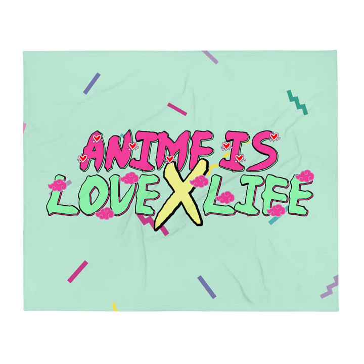 Anime Is Love X Life Throw Blanket product image (1)