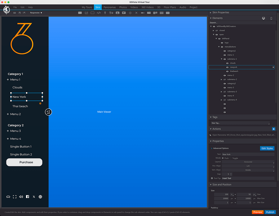 Simple Left Side Menu product image (2)