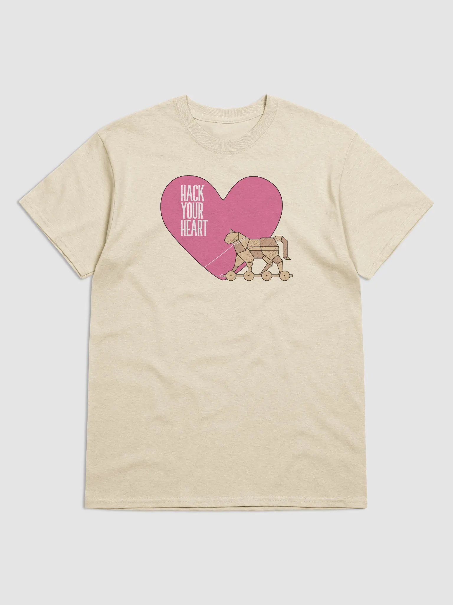 Hack Your Heart Heavyweight Unisex T-Shirt product image (1)