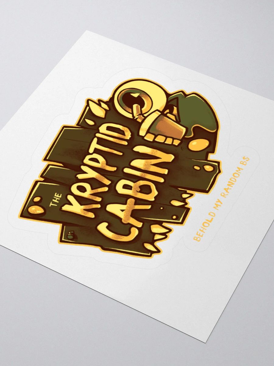 The Kryptid Cabin Kiss Cut Sticker product image (3)