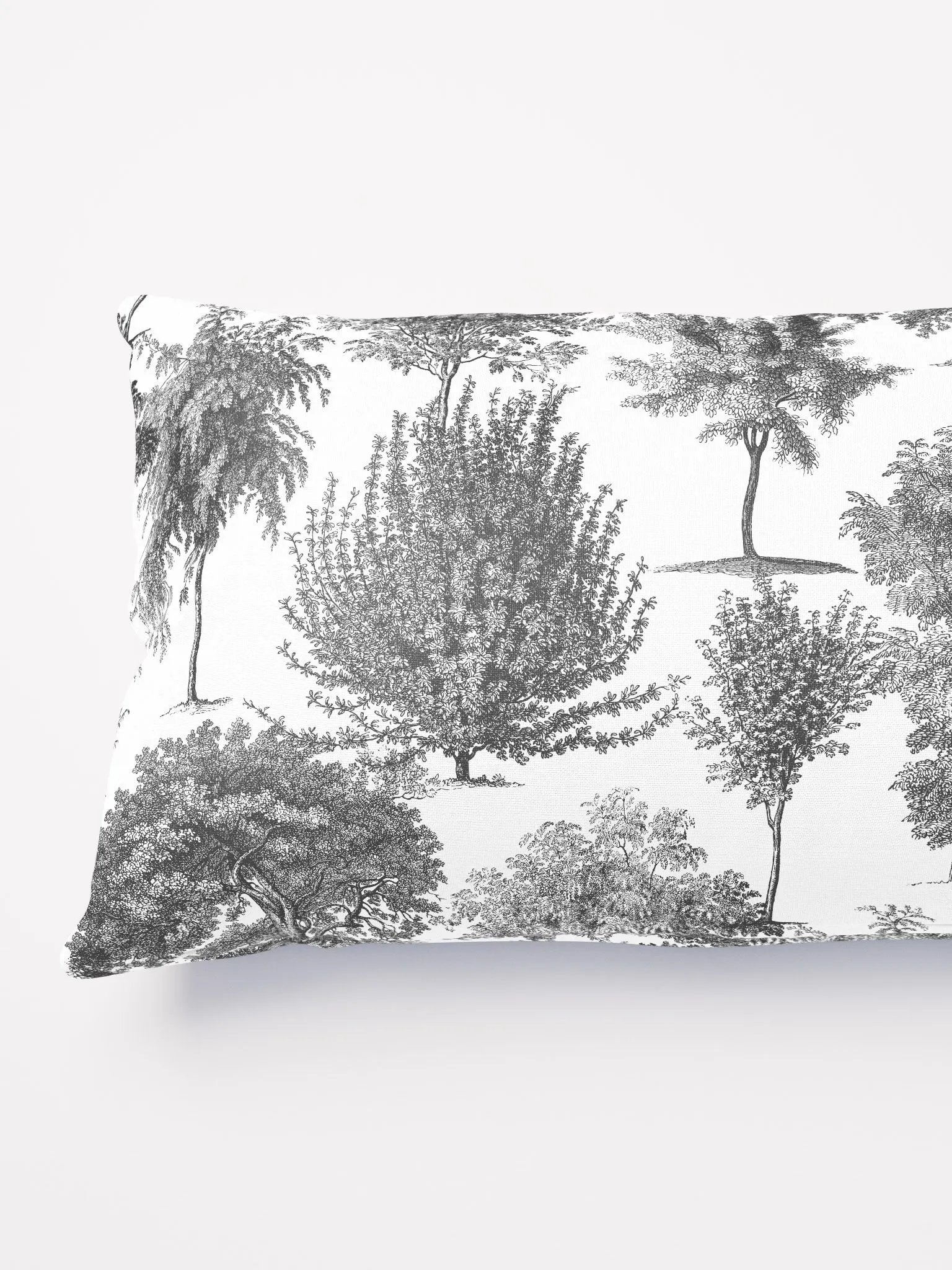 Black Woodland Trees Throw Pillow product image (3)