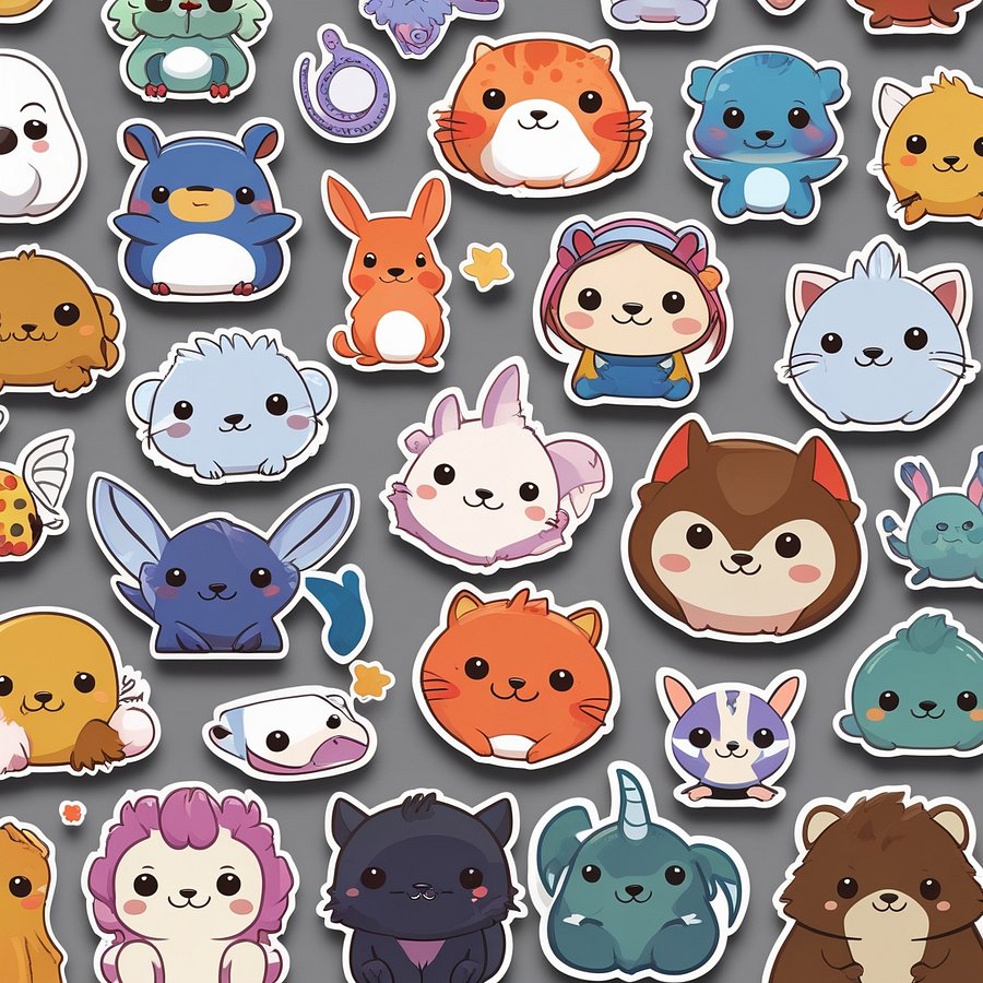 Sticker Bundle | Cartoon Animals and Fantasy Creatures product image (3)