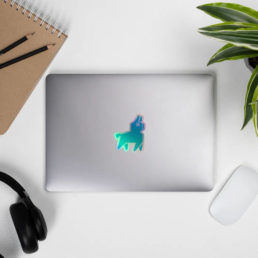 Radio Llama Holographic Sticker Set product image (11)