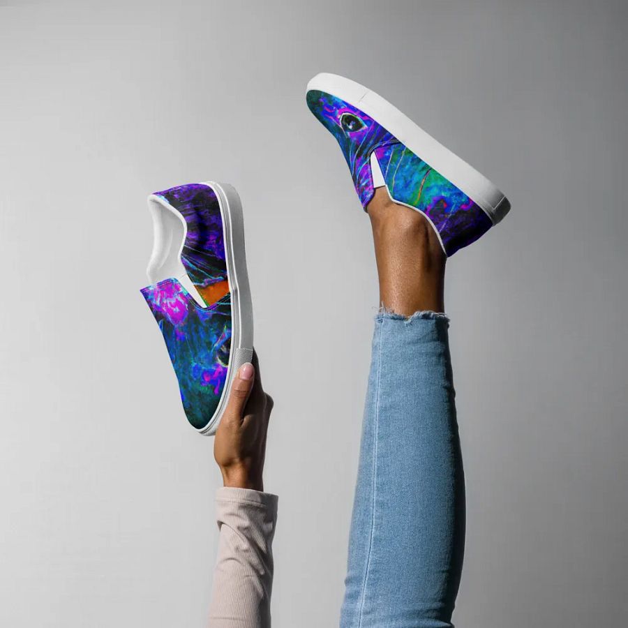 Abstract ratty slip on canvas shoes (womens) product image (7)