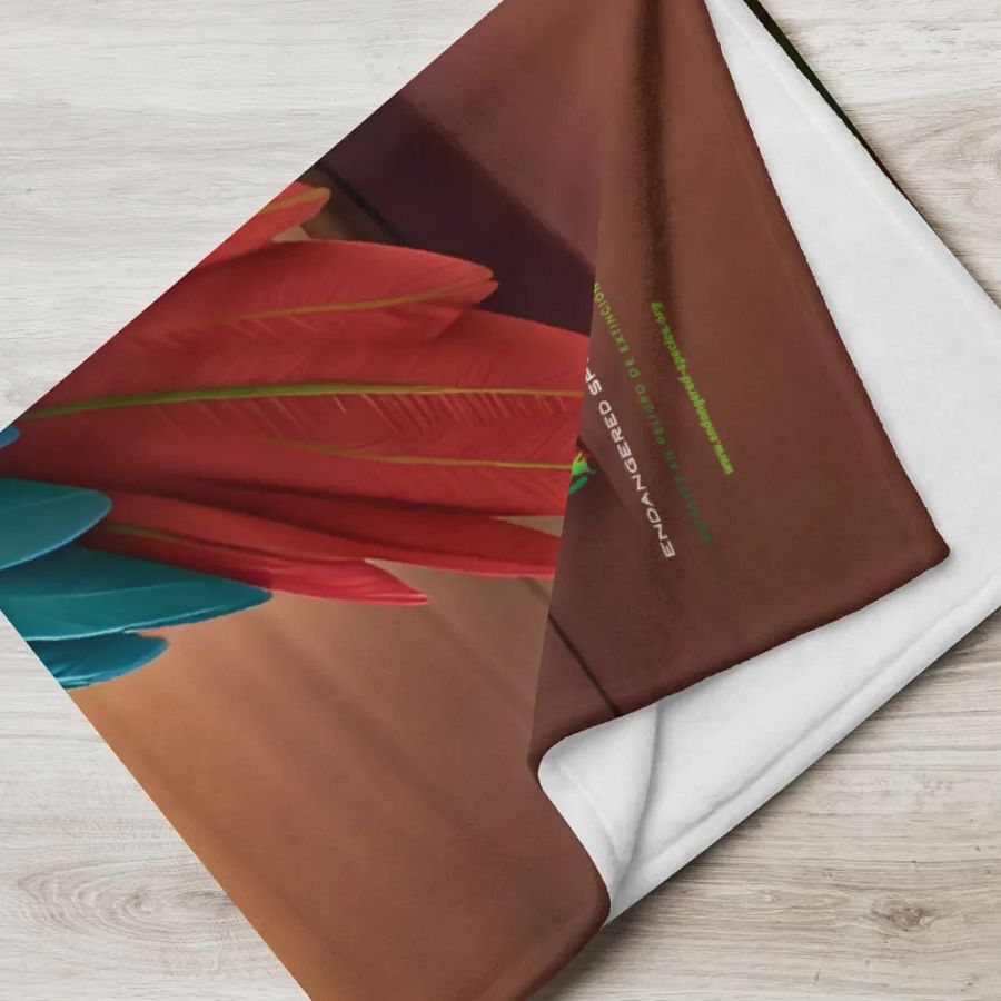 Endangered Species - Mexico - Quetzal Throw Blanket product image (6)