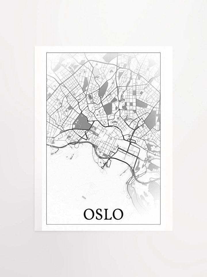 Oslo, Norway, city map print product image (2)
