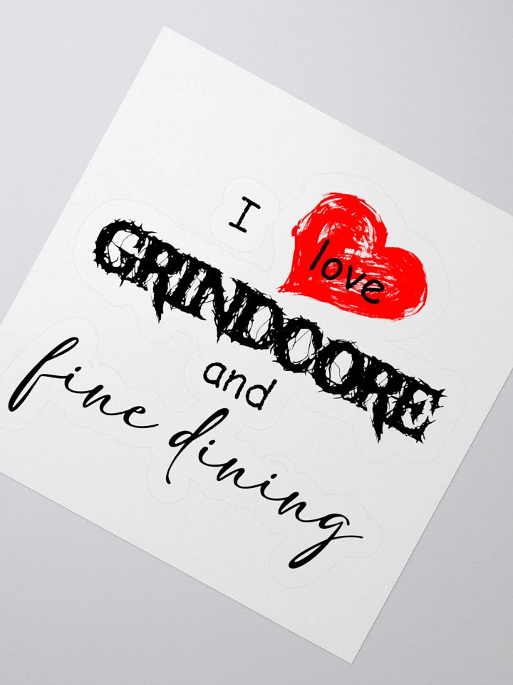 Grindcore and Fine Dining Sticker product image (2)