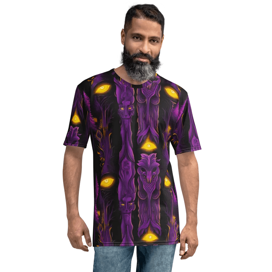 Haunted Forest Glowing Eyes T Shirt product image (1)
