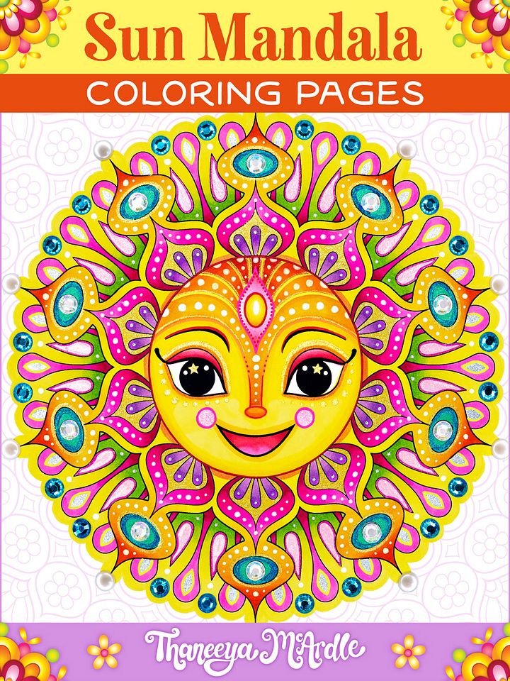 Sun Mandala Coloring Pages product image (1)