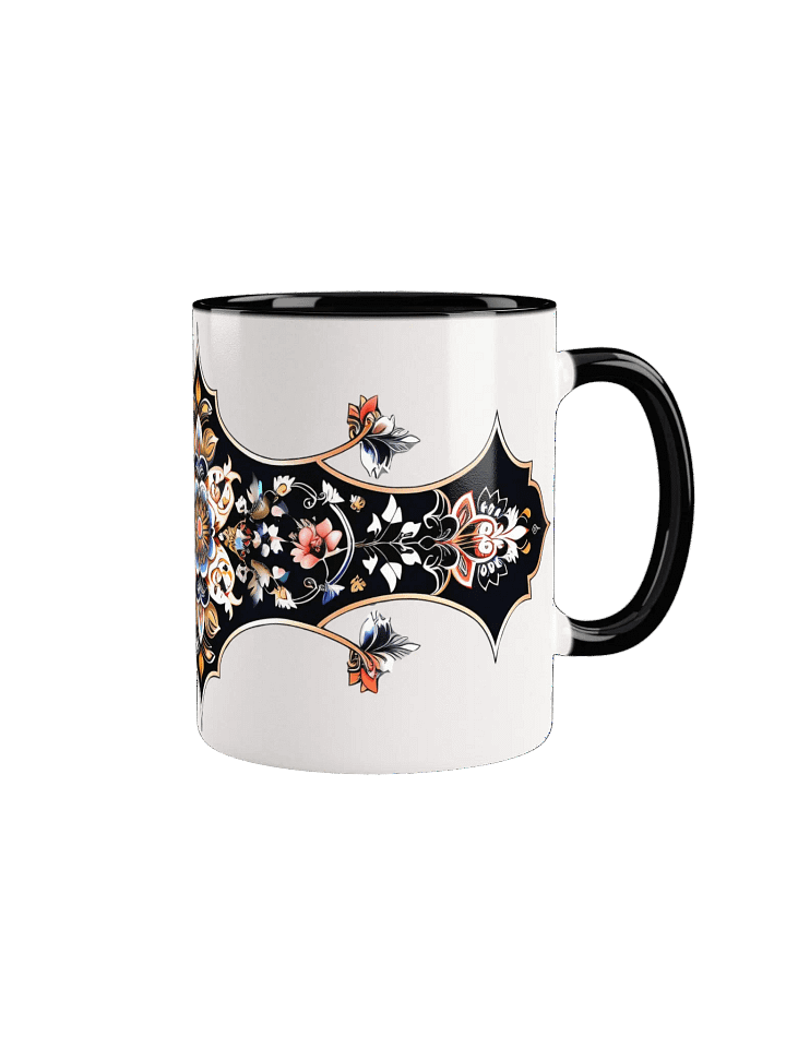 Symmetrical Floral Bliss Ceramic Mug product image (2)