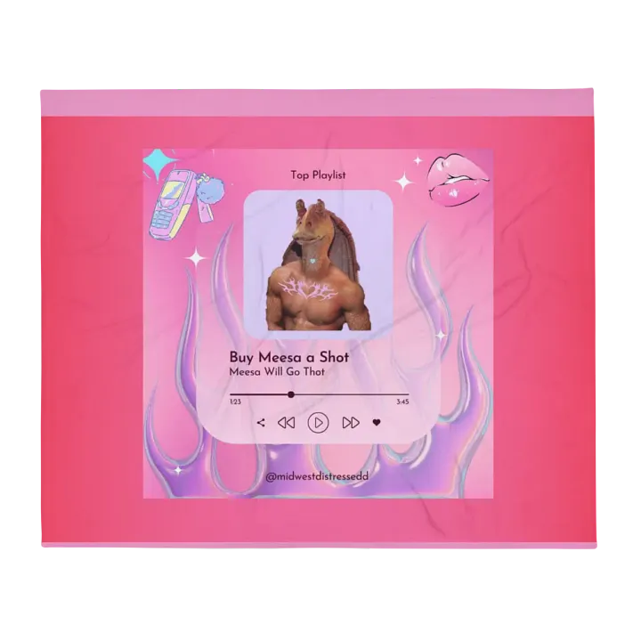 Meesa Will Go Thot - Throw Blanket product image (2)