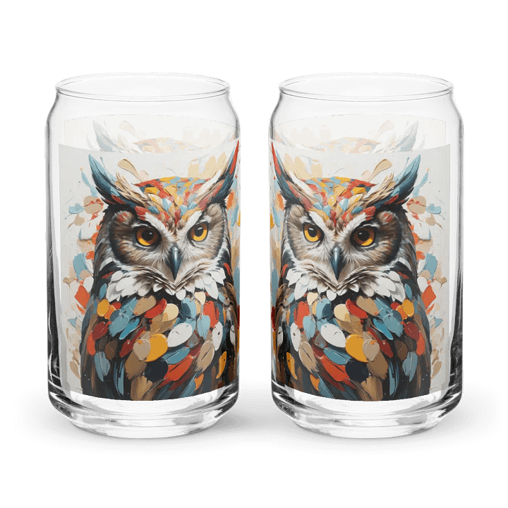 Twilight Guardian Owl Glass Can Sipper product image (1)