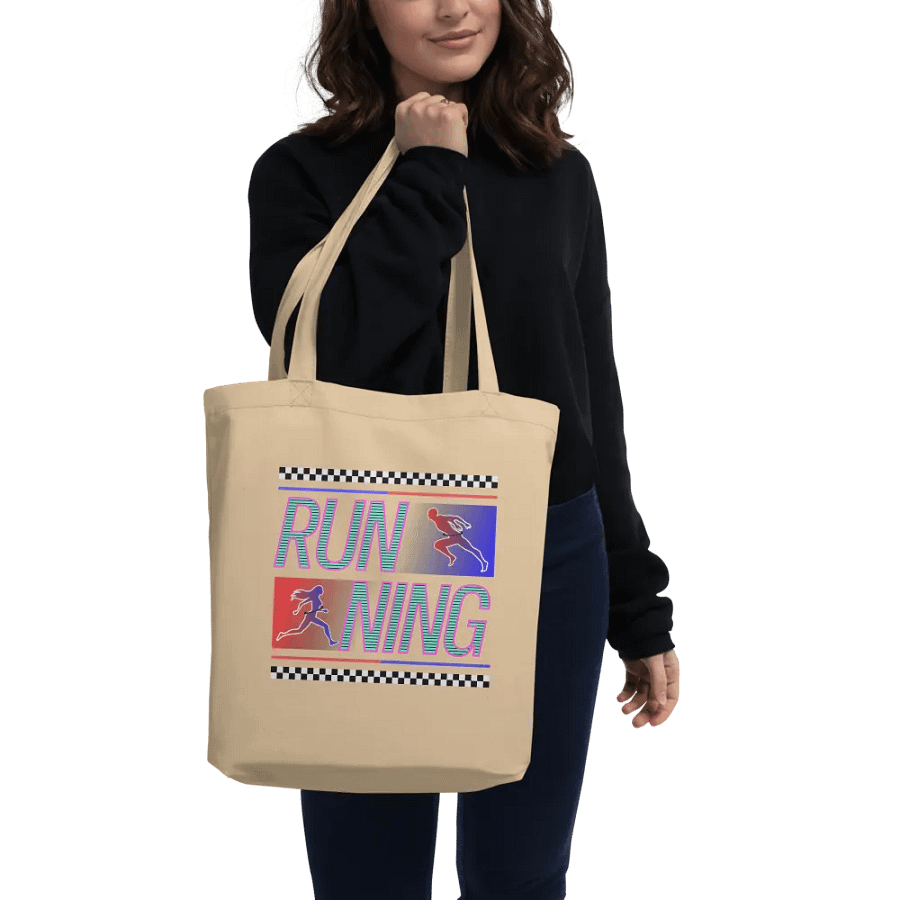 Running Stripes with Style Eco Tote Bag product image (2)