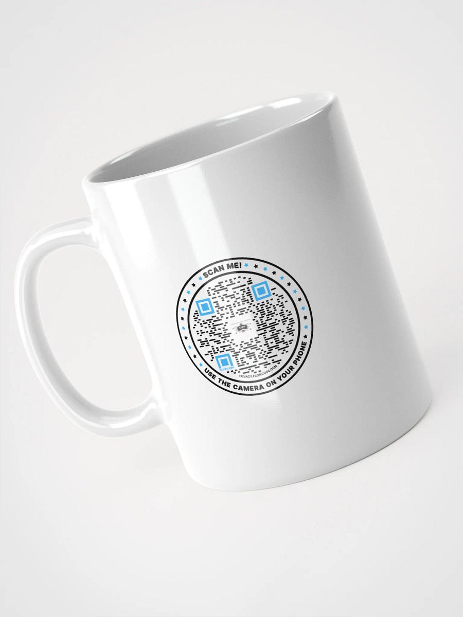 Starry QR Code White Glossy Mug product image (7)