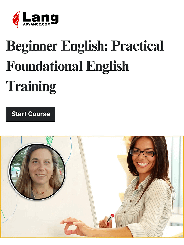 Beginner English: Practical Foundational English Training product image (1)