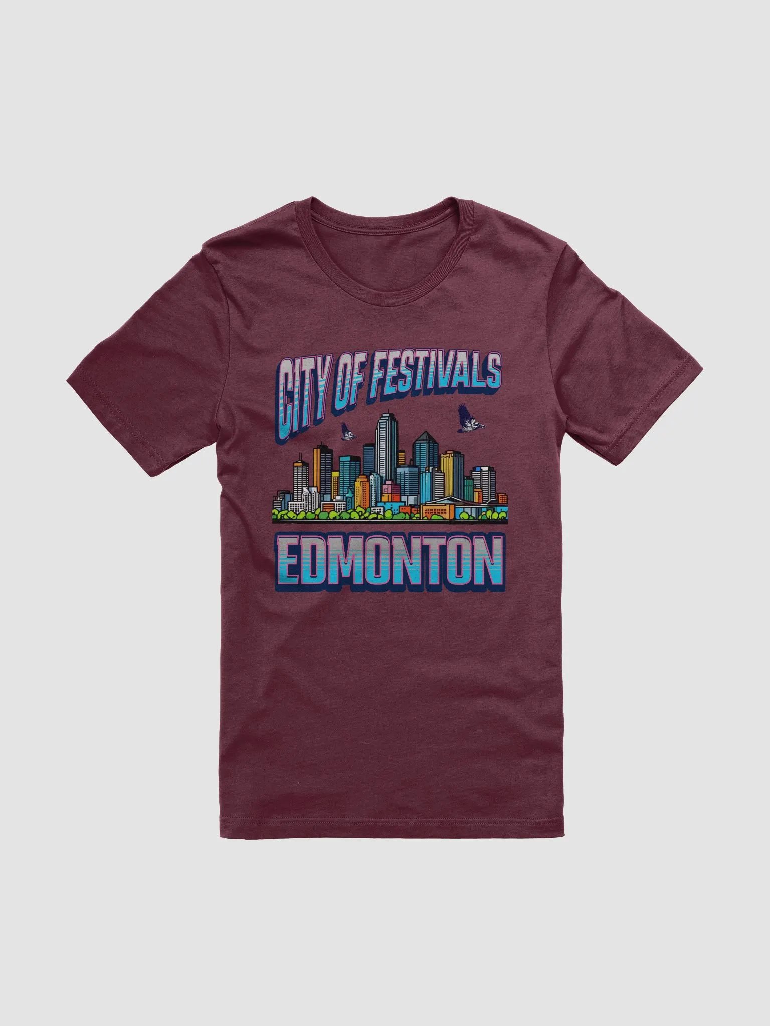 City of Festivals Edmonton Skyline T-Shirt product image (1)