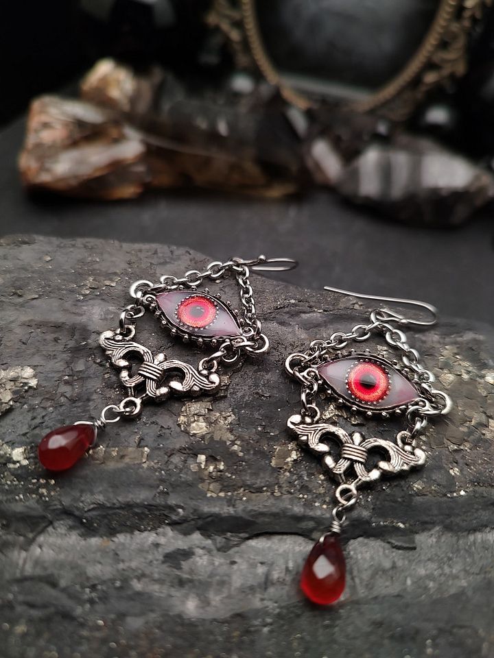 Earrings Eyes - Fire Guardian product image (1)