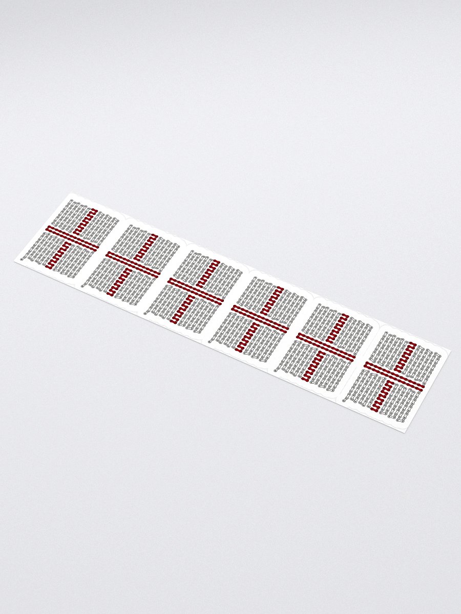 England Bike Chain Flag Sticker 6 Pack product image (1)