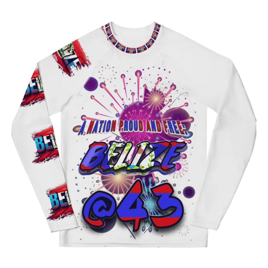 Belize Independence Day Youth Rash Guard product image (1)