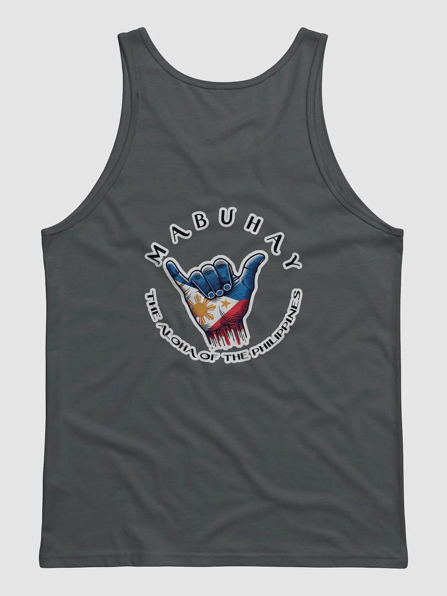MABUHAY THE ALOHA OF THE PHILIPPINES MEN'S TANK TOP - SHAKA HANG LOOSE VIBES, SMALL FRONT LOGO, LARGE BACK LOGO product image (12)