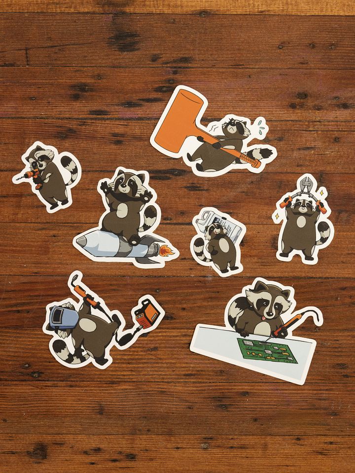 Trash Pandas 'n Tools Sticker Pack product image (1)