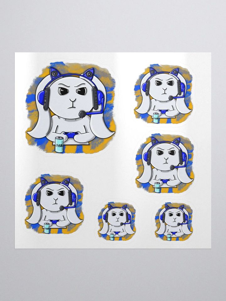 Gamer Bunny 6Stickers product image (2)