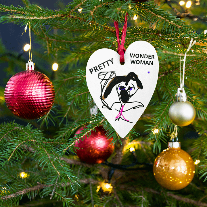 Pretty Wonder Woman Trashmas Ornament product image (1)