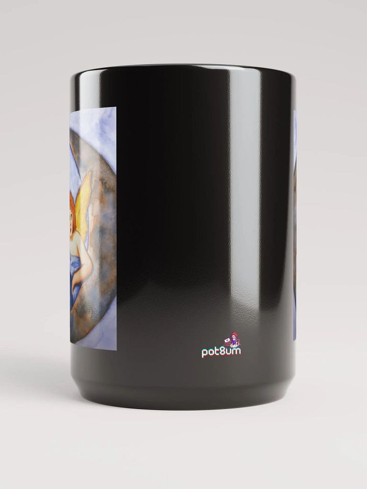 MOONWATCHER black glossy mug product image (2)