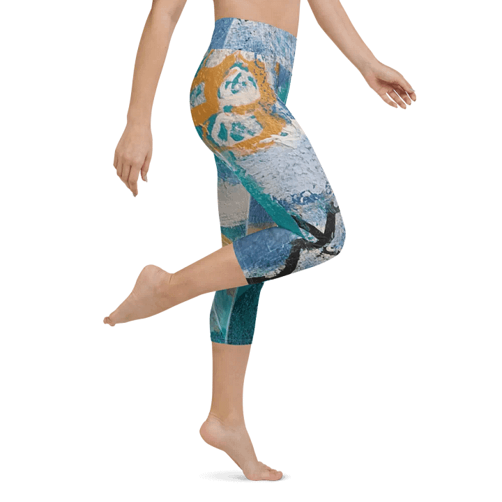 original artwork printed on yoga sports capri legginsg product image (1)