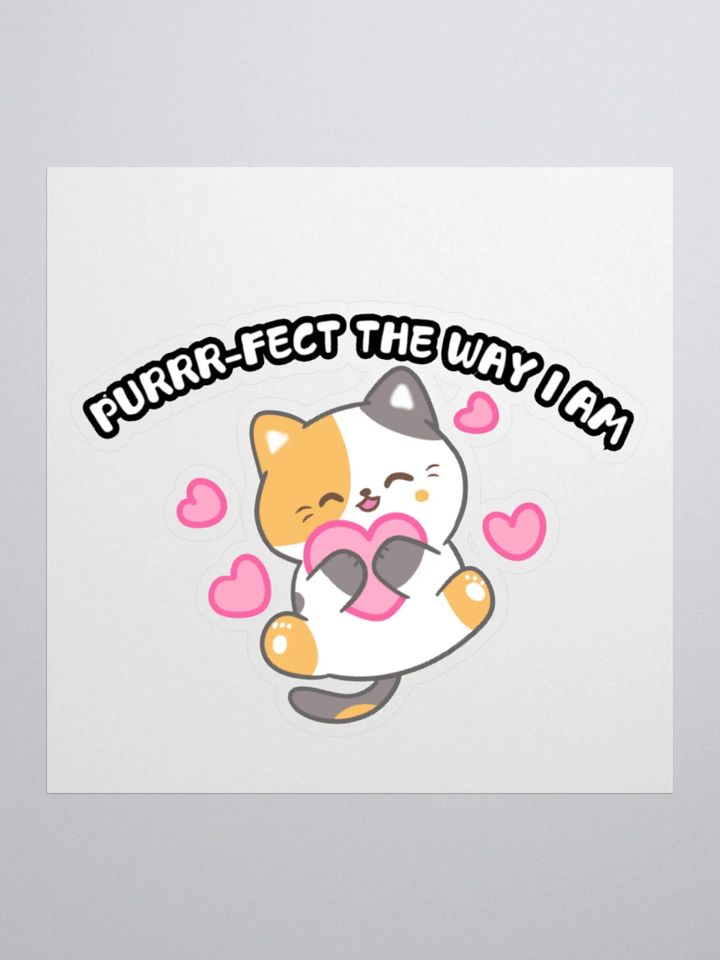 Purrr-fect Love Kiss Cut Stickers product image (2)