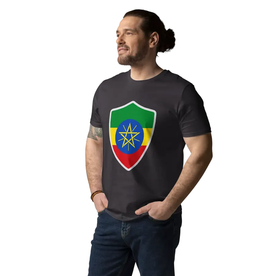 Ethiopian Pride Emblem Organic Tee product image (146)
