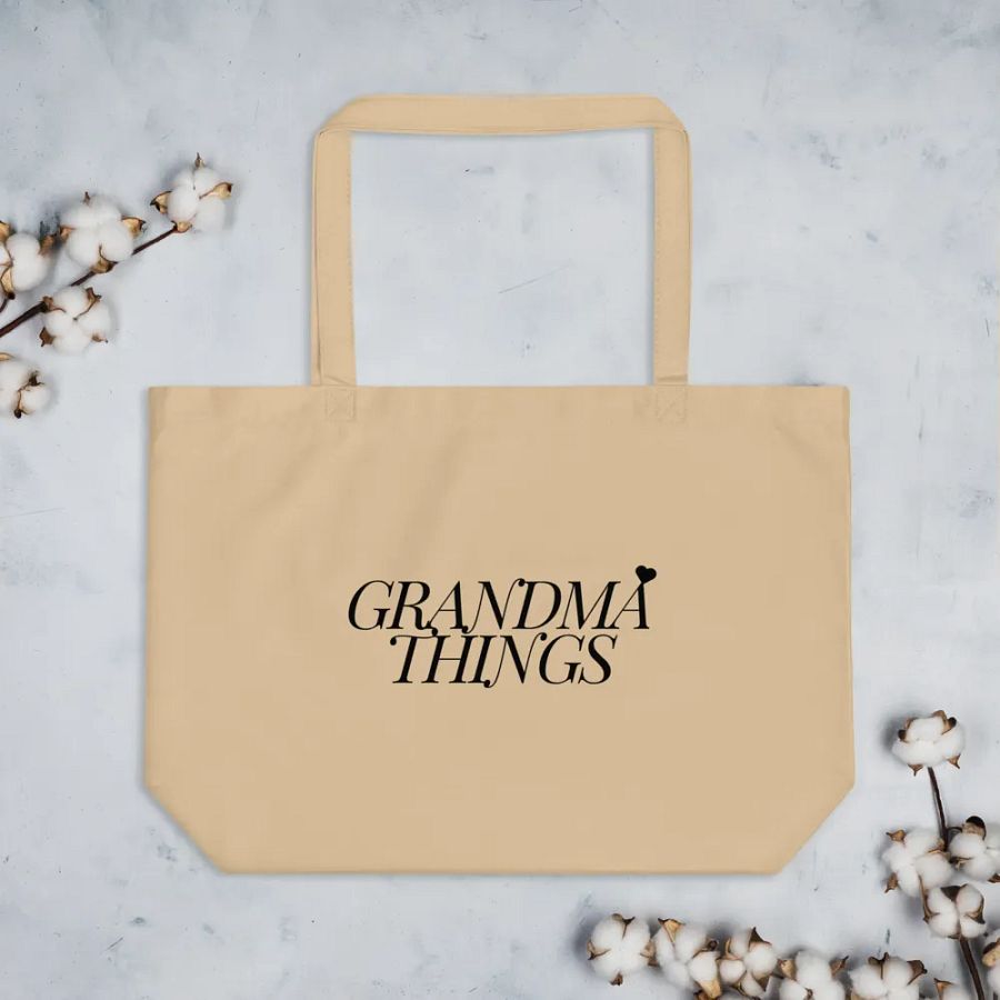 Grandma Things Organic Canvas Tote product image (3)