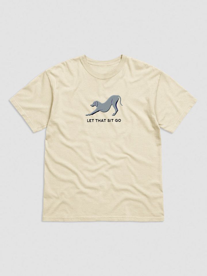 Let That Sit Go T-Shirt(Embroidered) of a Weimaraner product image (41)