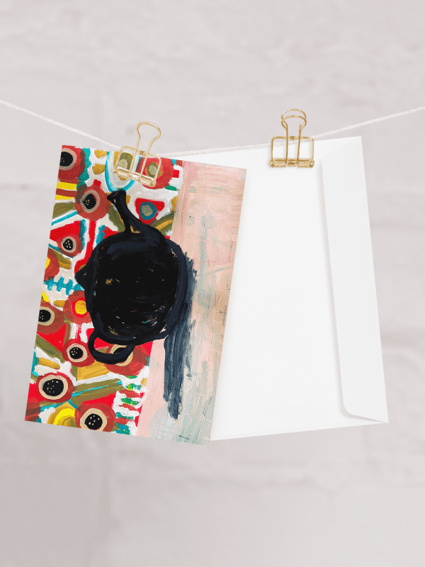 Golden Chai Greeting Card – A Print of an Original Painting product image (6)