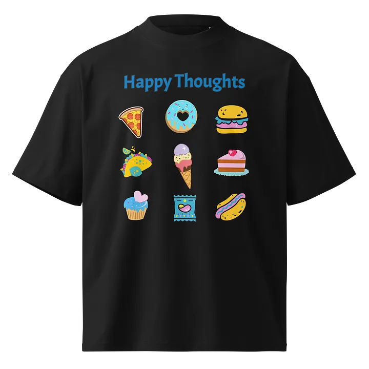 Happy Thoughts - Junk Food Lover - Stanley/Stella Unisex Organic Oversized T-Shirt SATU020 product image (1)