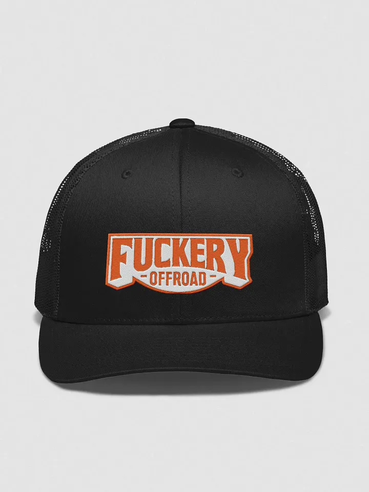 Fuckery Trucker Hat - Orange Logo product image (1)