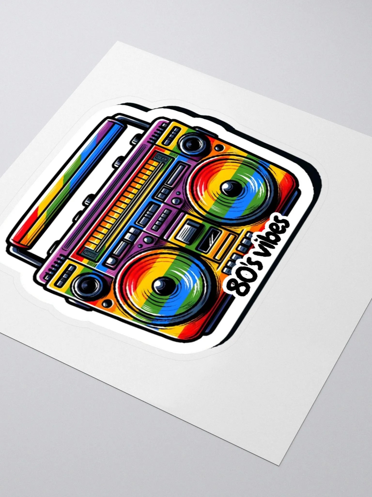 80's Music-80's Vibes-80's Music Lives In My Soul Sticker product image (9)