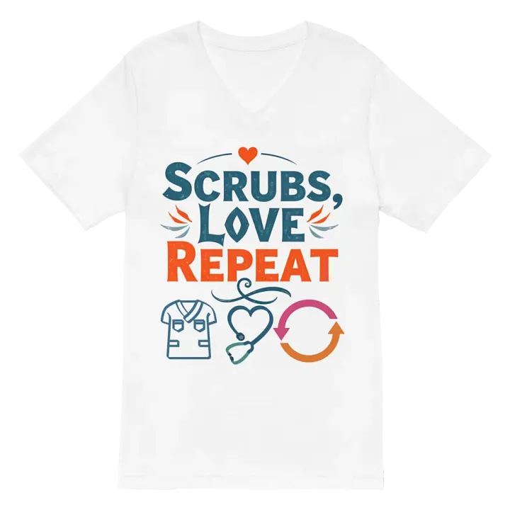 Scrubs, Love, Repeat Graphic V-Neck Tee product image (6)