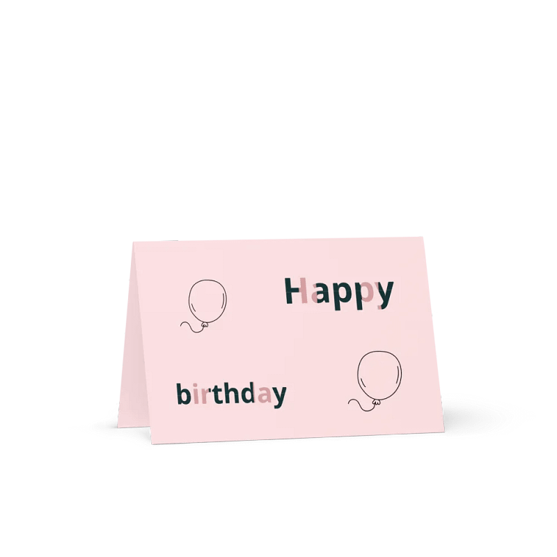 the birthday card