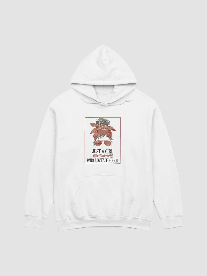 Women "JUST A GIRL WHO LOVES TO COOK" premium pullover hoodie product image (1)