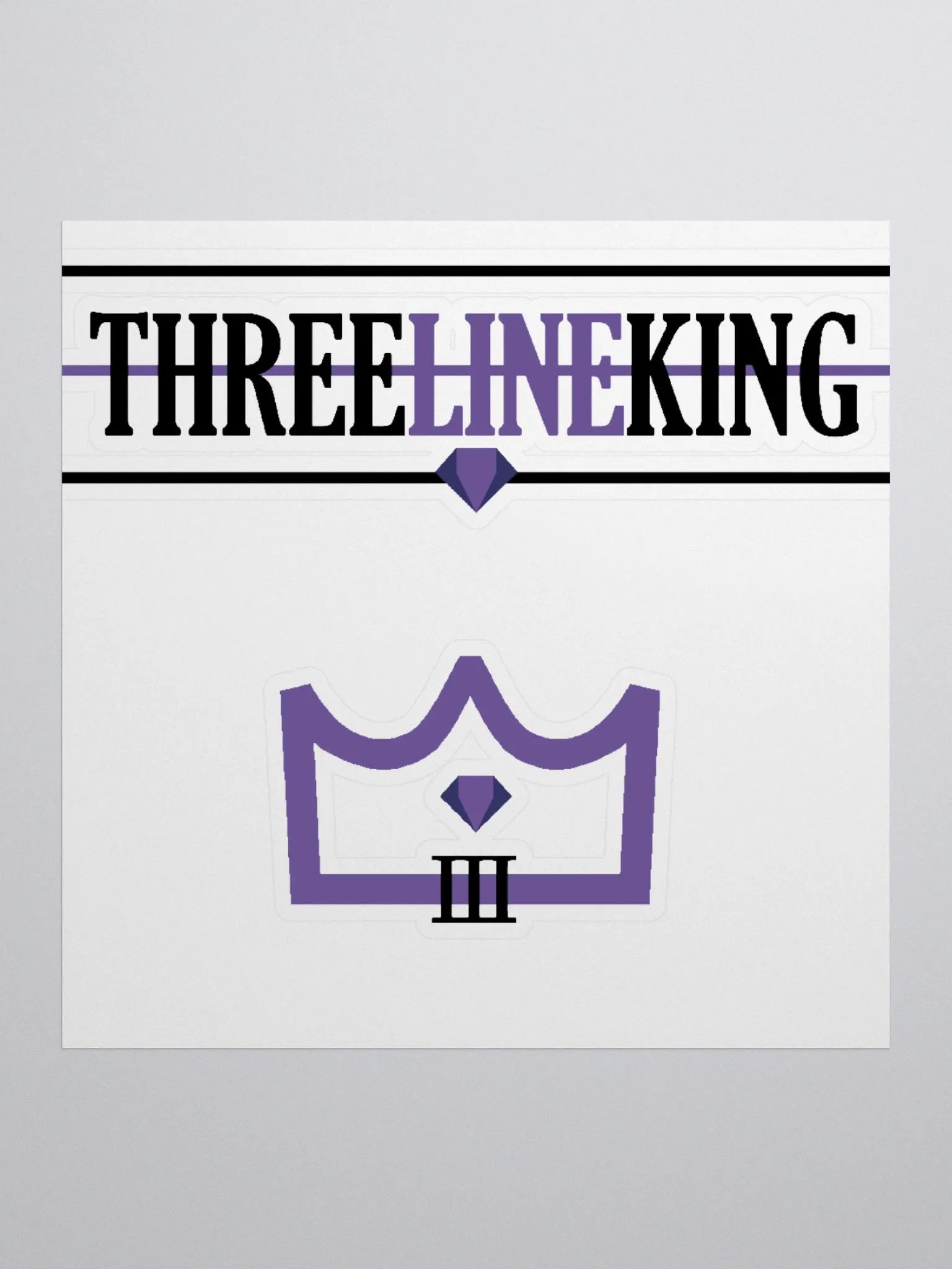 Three Line King Stickers product image (1)