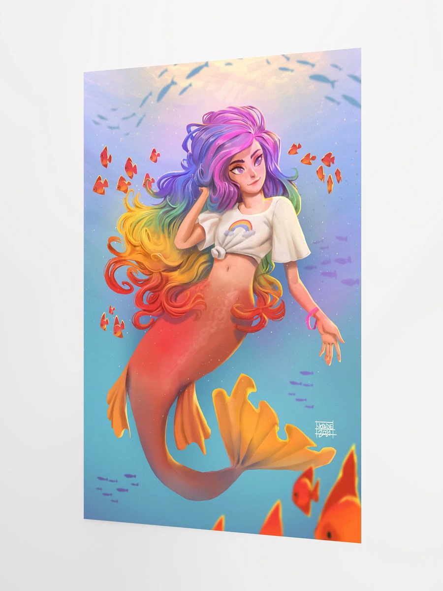 Rainbow Mermaid - Print product image (7)