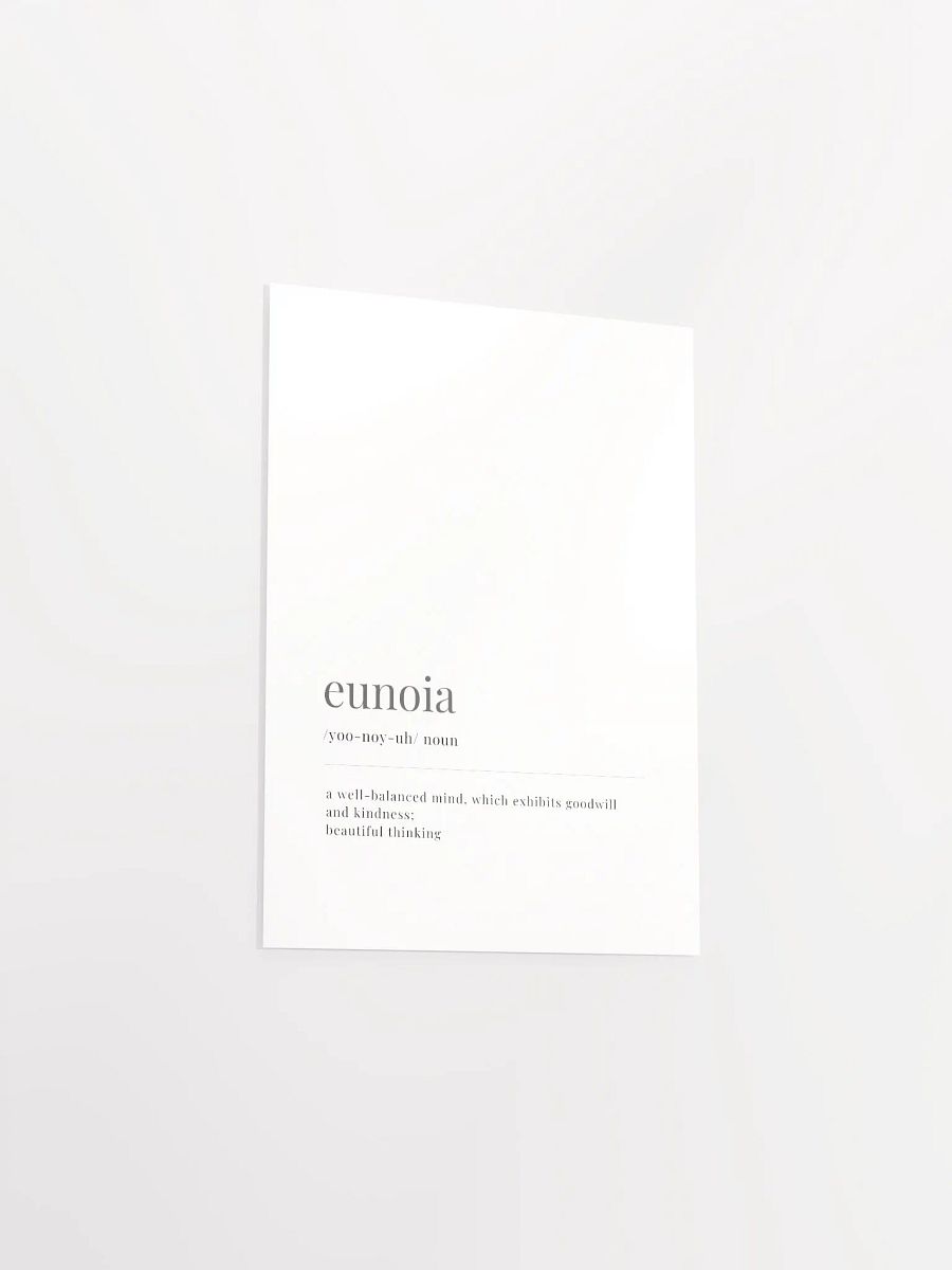 Eunoia Definition Poster Print product image (3)