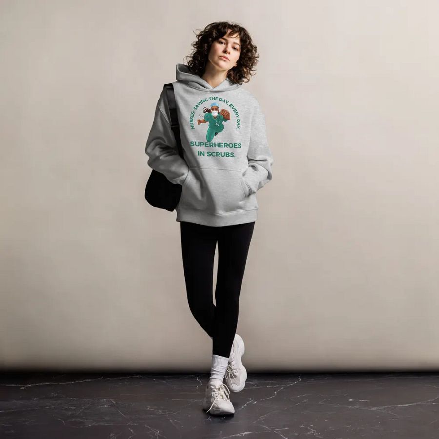 Nurse Superhero Appreciation Oversized Hoodie product image (8)