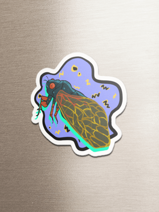 Vaporcicada die cut magnets product image (1)