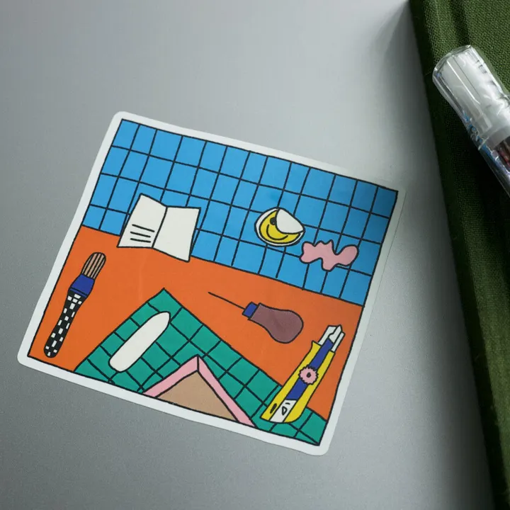 Bookbinding Desk Sticker product image (2)