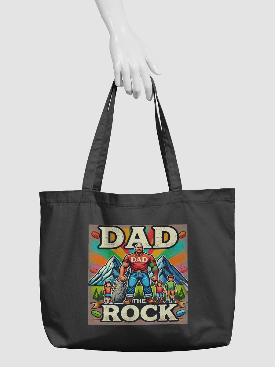 Dad The Rock Organic Tote Bag product image (5)